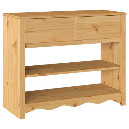 Конзолна маса с чекмедже с рафт Drammen Дъб 89,5 x 37 x 73 см