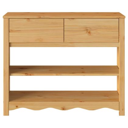 Конзолна маса с чекмедже с рафт Drammen Дъб 89,5 x 37 x 73 см
