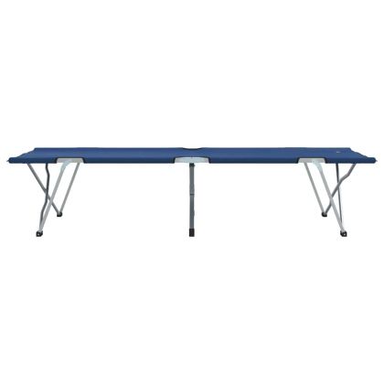 Сгъваемо къмпинг легло 2 pcs Синьо 194 x 62,5 x 42,5 см
