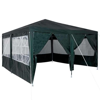 Парти шатър Зелен 400 x 400 x 266 см Полиетилен