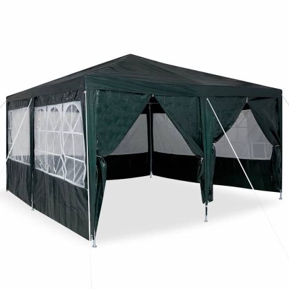 Парти шатър Зелен 400 x 400 x 266 см Полиетилен