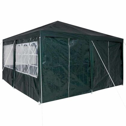 Парти шатър Зелен 400 x 400 x 266 см Полиетилен