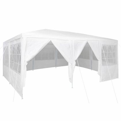 Парти шатър Бяло 600 x 400 x 266 см Полиетилен