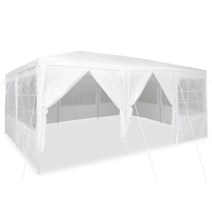 Парти шатър Бяло 600 x 400 x 266 см Полиетилен