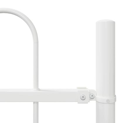 Градска ограда Бяло 1,7 x 0,6 м Прахово боядисана стомана