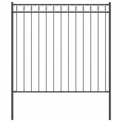 Елемент на оградата Assen Сив 170 x 200 см Стомана