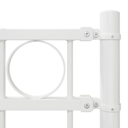 Елемент на оградата Бяло 170 x 200 см Стомана