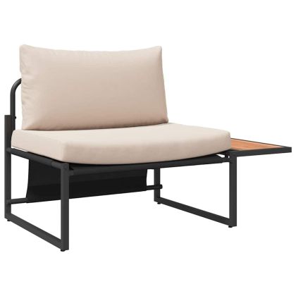 Градински Софа Комплект 2 pcs Таупе Стомана