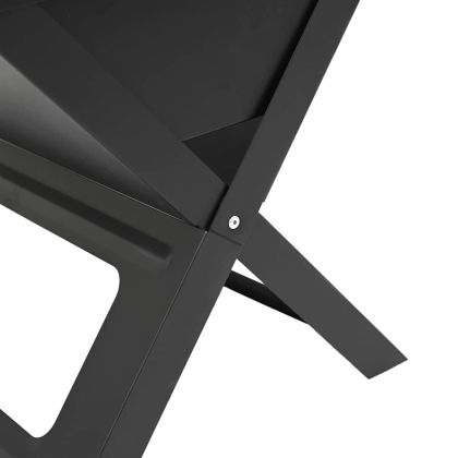 Грил за открито Черно 46 x 31 x 31 см Стомана