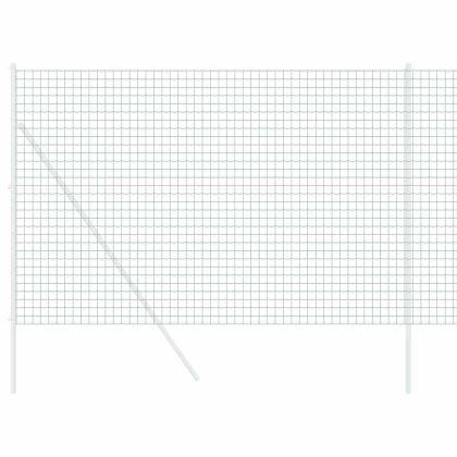 Европейска ограда Зелен 1,5 x 10 m Желязо с PVC покритие