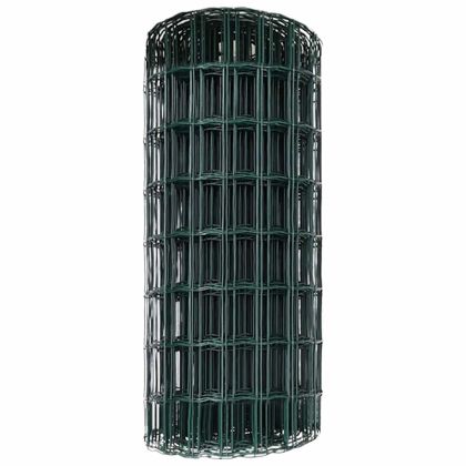 Европейска ограда Зелен 0,6 x 10 м Желязо с PVC покритие