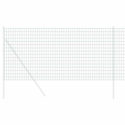 Европейска ограда Зелен 1,4 x 10 m Желязо с PVC покритие