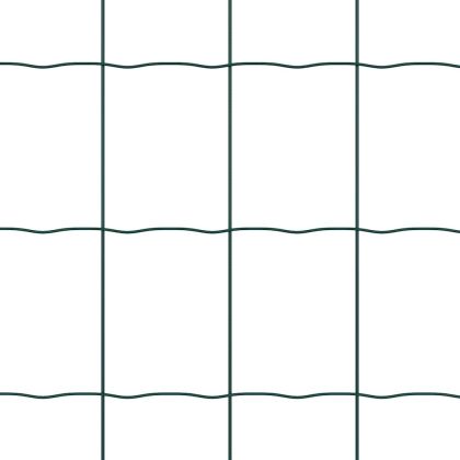 Европейска ограда Зелен 0,8 x 10 m Желязо с PVC покритие