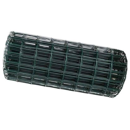 Европейска ограда Зелен 0,6 x 50 м Желязо с PVC покритие