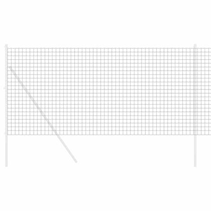 Европейска ограда Сив 1 x 10 m Желязо с PVC покритие