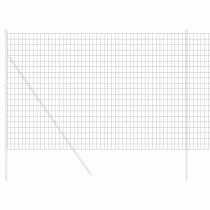 Европейска ограда Сив 1,5 x 10 m Желязо с PVC покритие