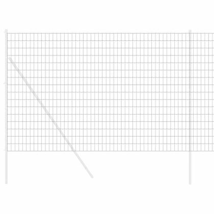Европейска ограда Сив 1,5 x 10 m Желязо с PVC покритие