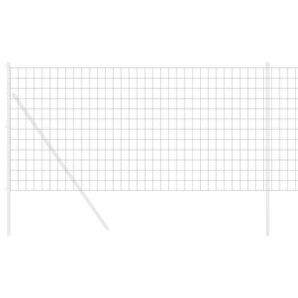 Европейска ограда Сив 1,2 x 10 m Желязо с PVC покритие