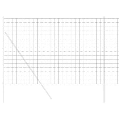 Европейска ограда Сив 1,6 x 10 m Желязо с PVC покритие