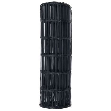 Европейска ограда Сив 0,4 x 50 м Желязо с PVC покритие