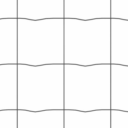 Европейска ограда Сив 0,6 x 50 м Желязо с PVC покритие