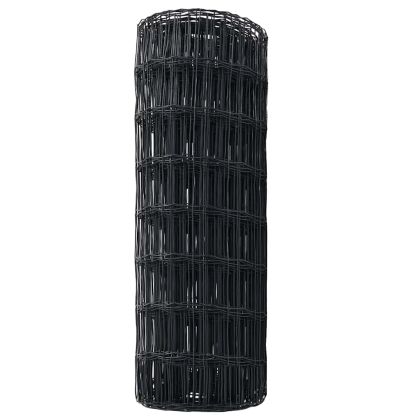 Европейска ограда Сив 0,4 x 50 м Желязо с PVC покритие