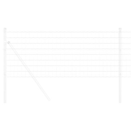 Европейска ограда 0,8 x 10 m Желязо с PVC покритие