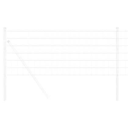 Европейска ограда 0,8 x 10 m Желязо с PVC покритие