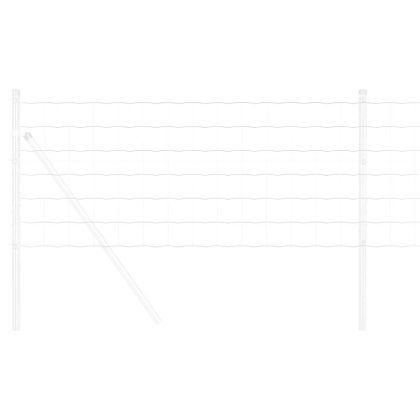 Европейска ограда 0,8 x 10 m Желязо с PVC покритие