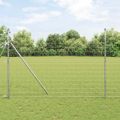 Европейска ограда 1,5 x 10 m Желязо с PVC покритие