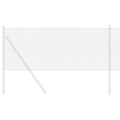Шестоъгълна ограда Сив 0,8 x 25 m ПВЦ