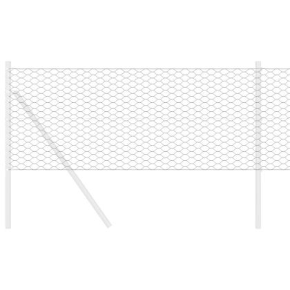 Шестоъгълна ограда Сив 0,5 x 50 м ПВЦ