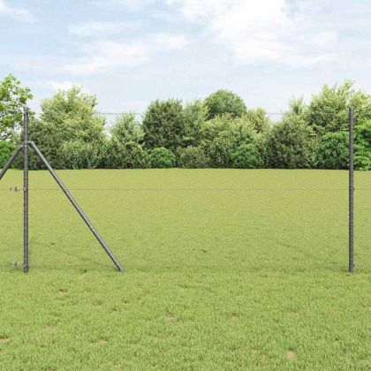 Шестоъгълна ограда 1,4 x 50 m ПВЦ Сиво