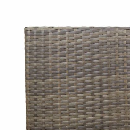 Струпваеми градински столове 2 pcs Сив и кафяв 54 x 56 x 90 см