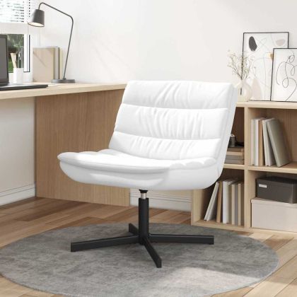 Въртящ се стол Бяло 63 x 75 x 76 см PU