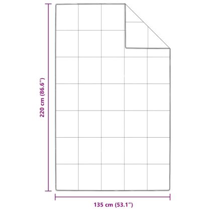 Летен юрган Бяло 135 x 220 см Перо
