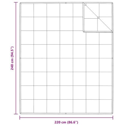 2-в-1 Дюшека Бяло 240 x 220 cm Перо