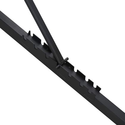 Тежестна пейка Черно 131 x 41 x 110 см