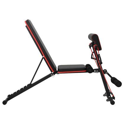 Тежестна пейка Черно 131 x 41 x 100 см