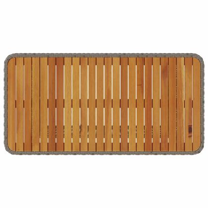 Комплект за хранене в градината Сив полиратан