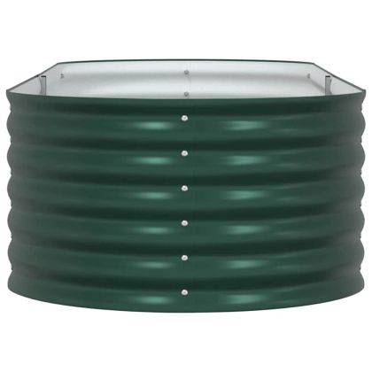 Повдигнато легло Зелен 240 x 80 x 44 cm Стомана