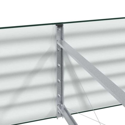 Повдигнато легло Зелен 240 x 80 x 44 cm Стомана