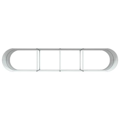 Повдигнато легло Кафяво 400 x 80 x 81 cm Стомана