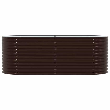 Повдигнато легло Кафяво 240 x 80 x 81 cm Стомана