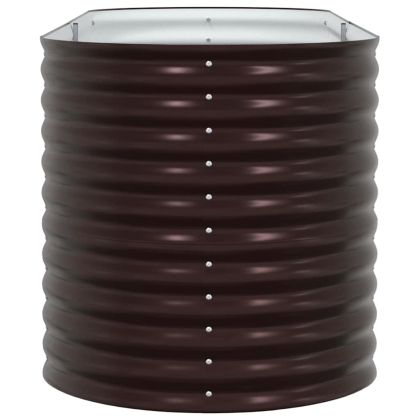 Повдигнато легло Кафяво 240 x 80 x 81 cm Стомана