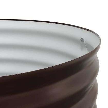 Повдигнато легло Кафяво 80 x 80 x 81 cm Стомана