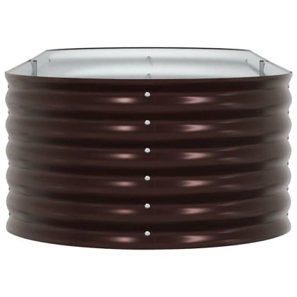 Повдигнато легло Кафяво 240 x 80 x 44 cm Стомана