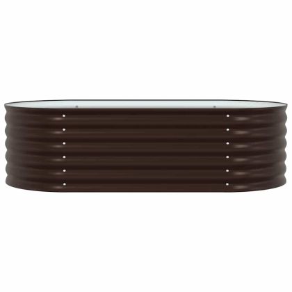 Повдигнато легло Кафяво 160 x 80 x 44 cm Стомана