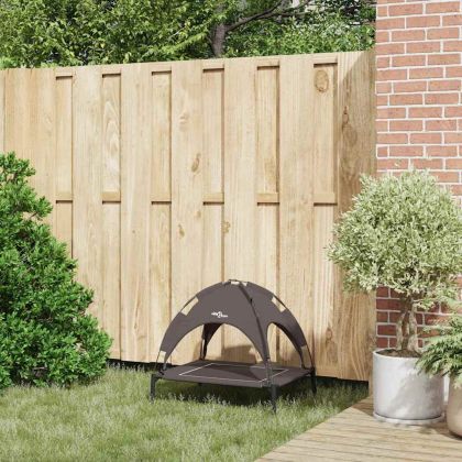 Кучешко легло Кафяво 63 x 49,5 x 60 см Стомана