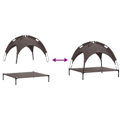 Кучешко легло Кафяво 90 x 81 x 80,5 см Стомана